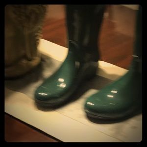 UGG Hunter Green Patent Boots